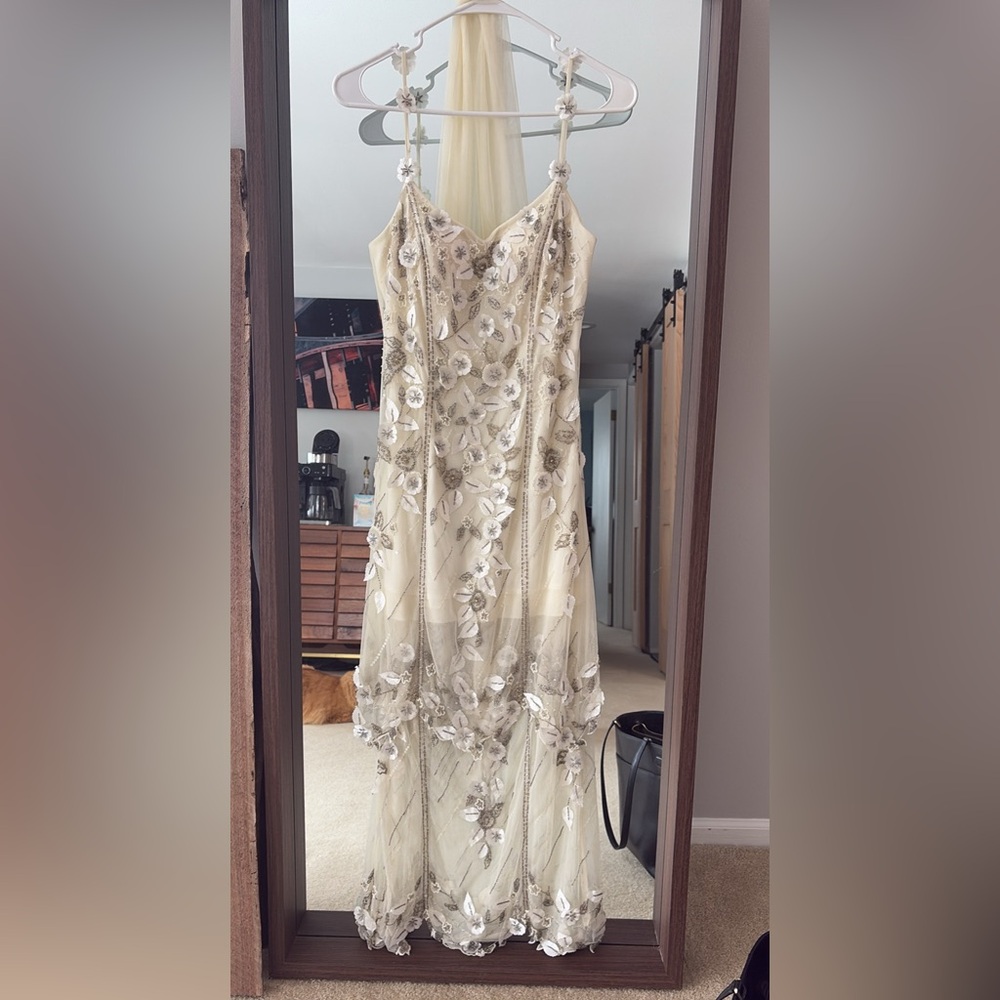 Romantic Floral Dress + Matching Scarf